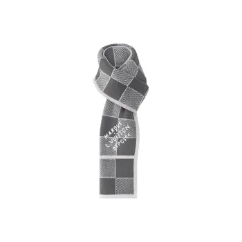 LOUIS VUITTON Wool Knit Scarves Men's Dark Gray