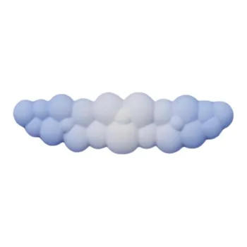 EWEADN Milk Silk Fabric+Silicone+PU Base Cloud Wrist Brace Pads Mouse Pads