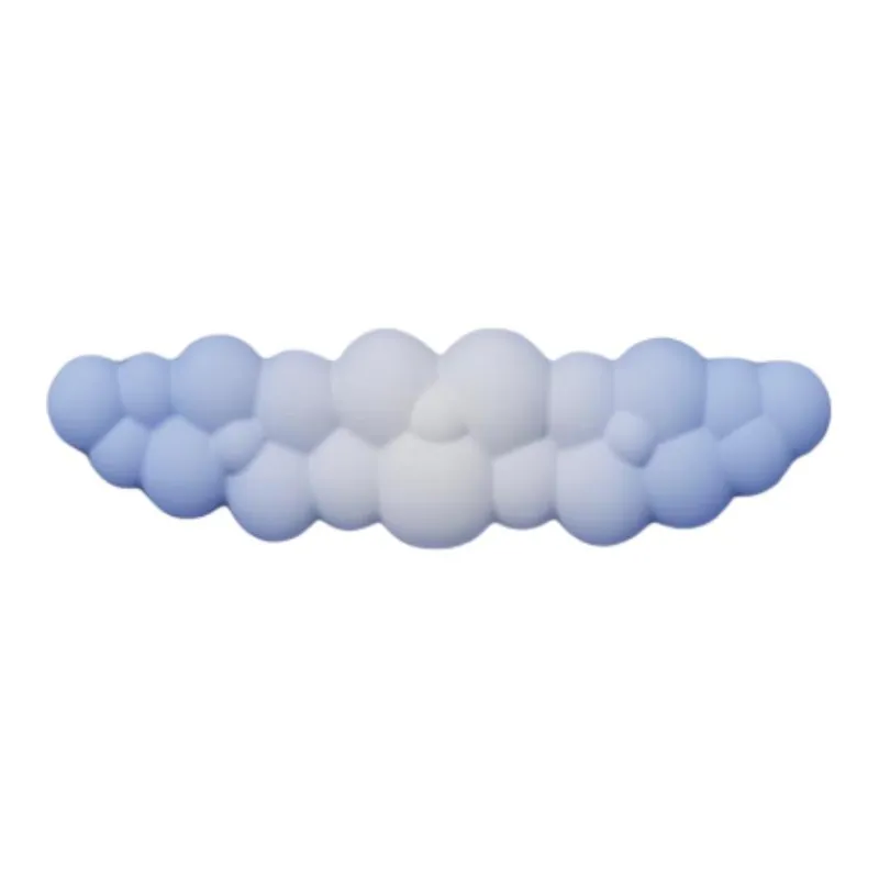 EWEADN Milk Silk Fabric+Silicone+PU Base Cloud Wrist Brace Pads Mouse Pads-0