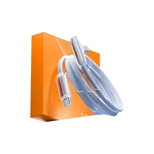 TORRAS Curved Dual C Fast Charging Cable 1.2m/2m One Drag One Type-c To Type-c Wear-Resistant Heat Dissipation Cables