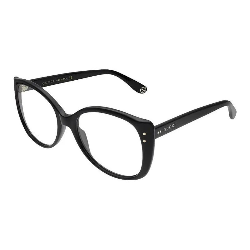 GUCCI Injection Molded Butterfly Eyeglass Frames Unisex Black-0