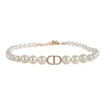 DIOR Resin Necklaces Women's Gold