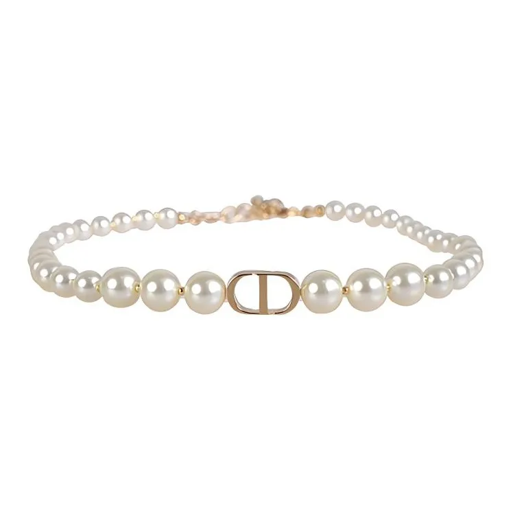 DIOR Resin Necklaces Women's Gold-0