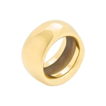 SAINT LAURENT Metal Bangles Unisex Brass Gold