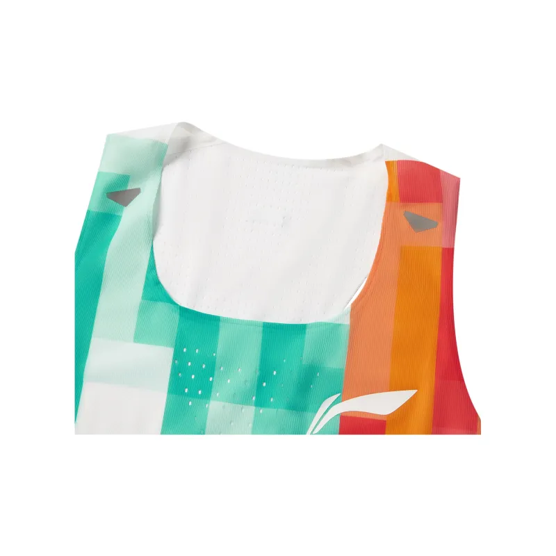LINING Running Collection Tank Tops Men Standard White/Glory Red/Pearl Green/Neon Fruit Red/Chamomile Yellow With Full Bottom Print-2