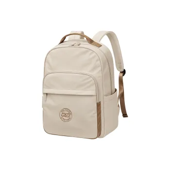GOLF Fabric Backpack Extra Large Women's Apricot/Elegant Black