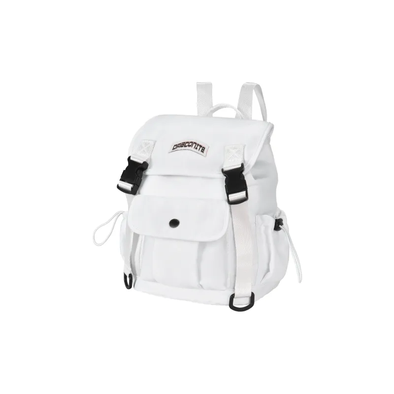 DRACONITE Polyester Student Backpack Mini Unisex White Blue/Purple/Pink/Green-0