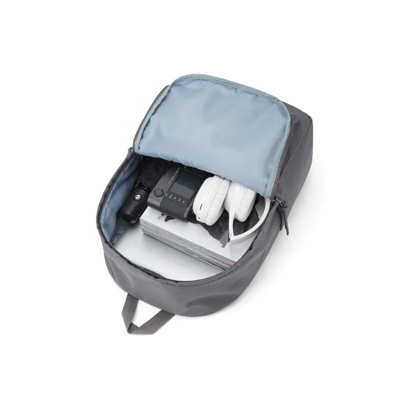 Kawasaki Fabric Backpack Laptop Bag Unisex Ecru/Gray/Black-18