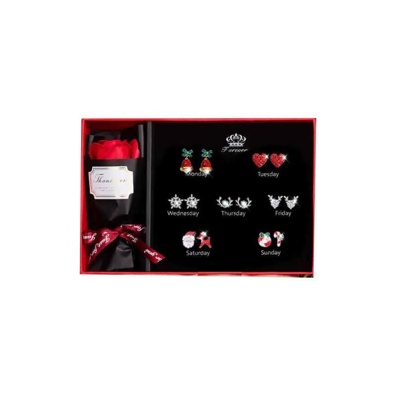 GAGA S925 Sterling Silver Stud Earrings Stud Earrings Romantic Surprise Women's-2