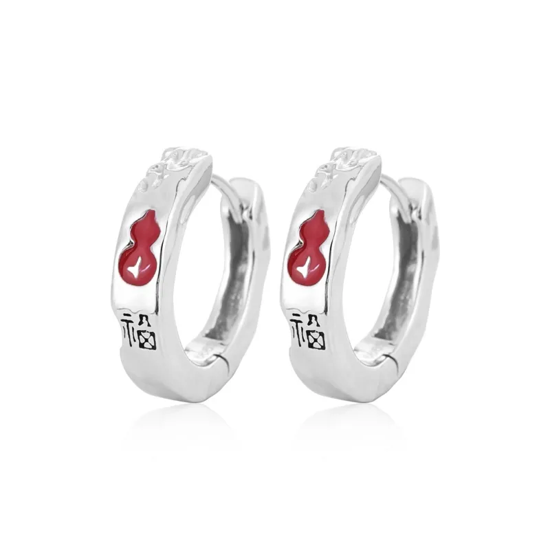 MAGICPOLE 999 Fine Silver Earrings Men's Silver-5