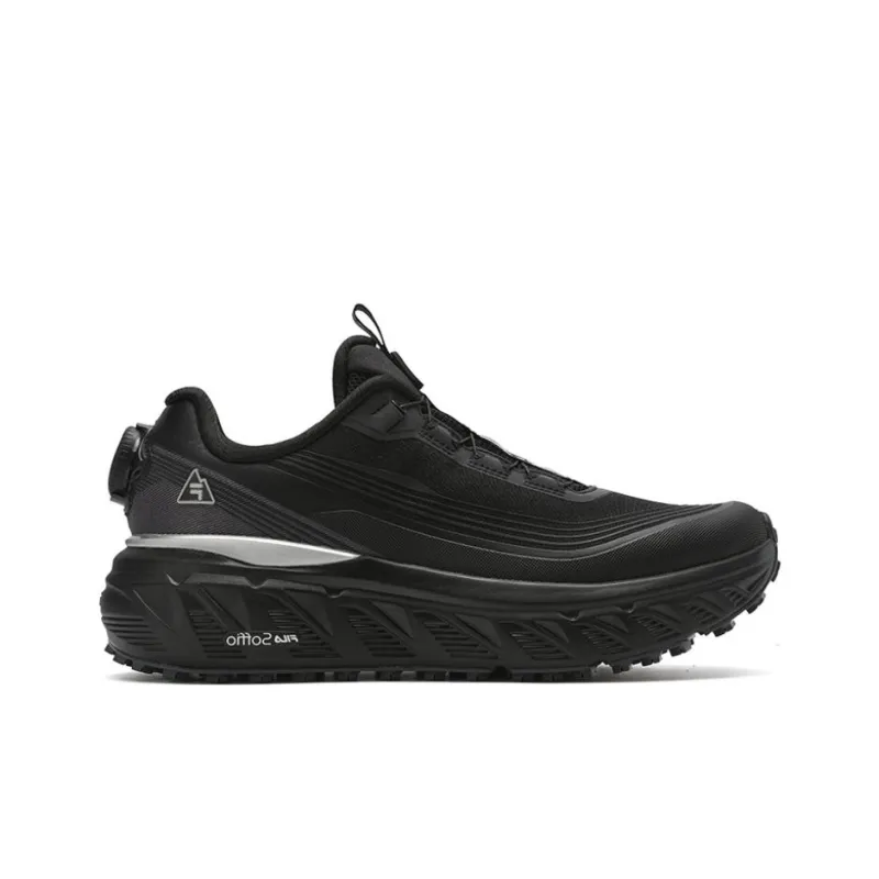 FILA BOA EXPLORER Wear resistant And Lightweight Low Top Running Shoes Women's Black-1
