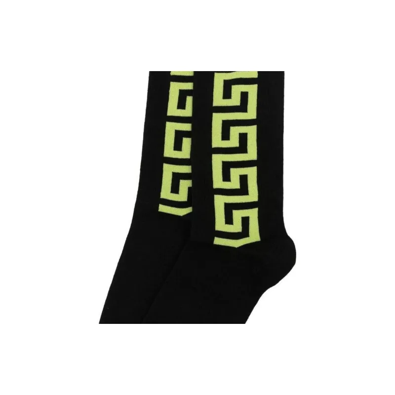 VERSACE SS23 Knee High Socks Men's Black-2