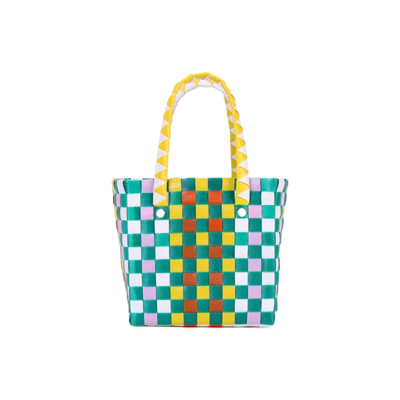 MARNI Polypropylene With Cow Leather One Shoulder Handbag Extra Mini Kids' Green & White & Yellow & Pink-6