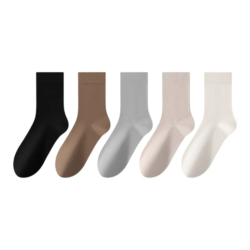 MIIOW Mid Calf Socks Women's 5 Pack-0