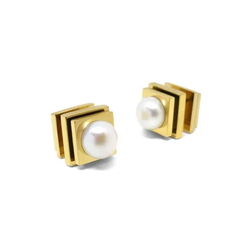 ALP JEWELRY Freshwater Pearl Stud Earrings Women's
