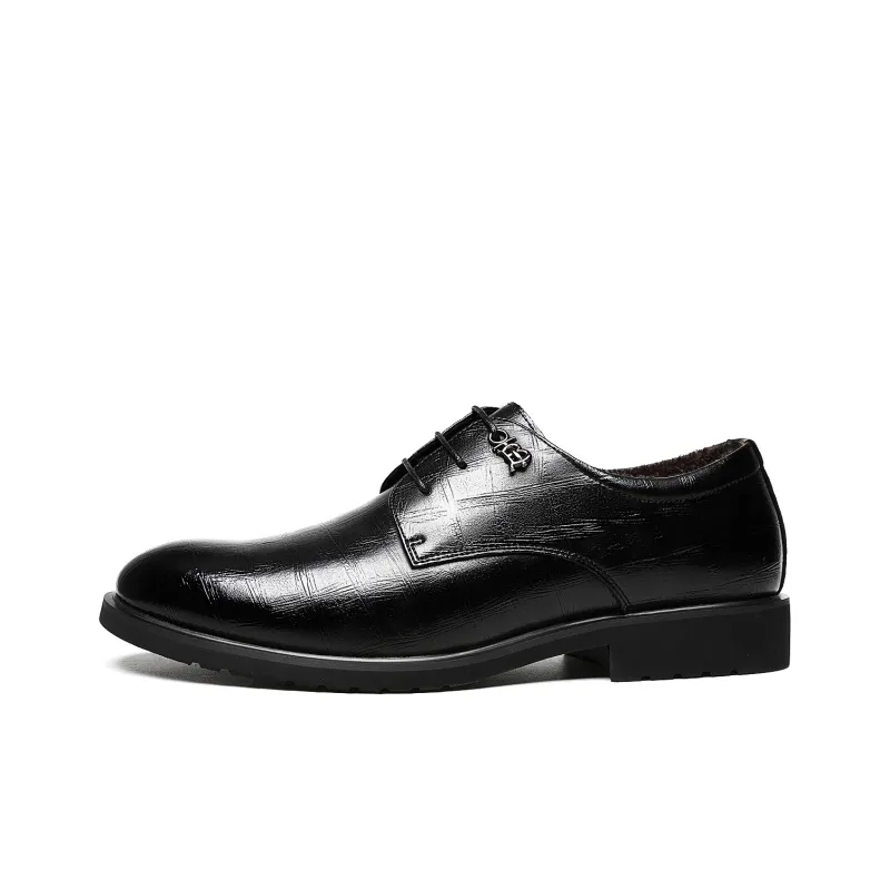 CHINT Dress Shoes Men Low Top Black-0