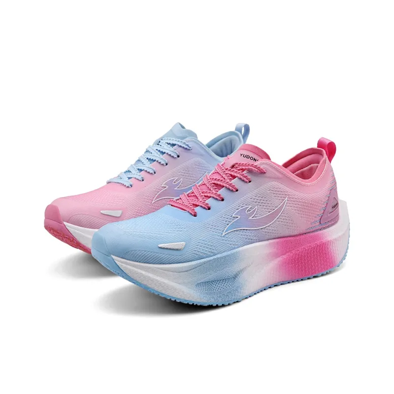 YUDONG Running Shoes Men Low-Top Pink Blue-2