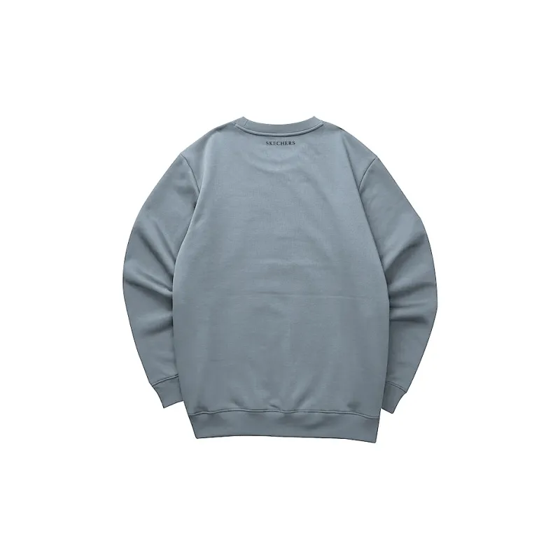 Skechers Colorful Sweatshirt Men's Trade Wind Gray-1