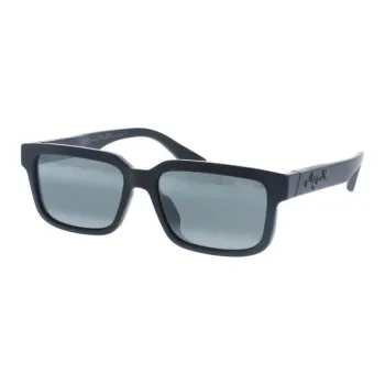 Maui Jim Acetate Square Sunglasses Unisex Black