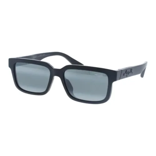 Maui Jim Acetate Square Sunglasses Unisex Black