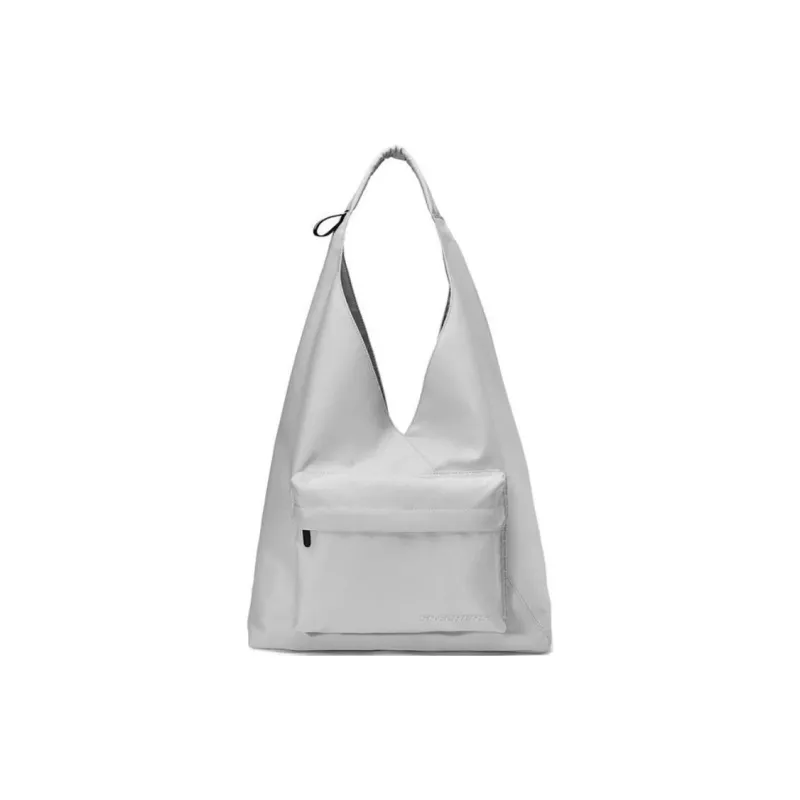 Skechers Fabric Tote Bag Shopping Bag Shoulder Bag Handbag Large Size Unisex Moon Rock Gray-0