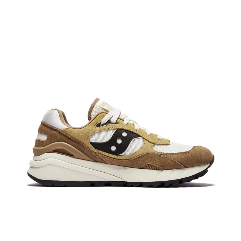 Saucony Low Top Vintage Casual Shoes Unisex Brown Yellow-1