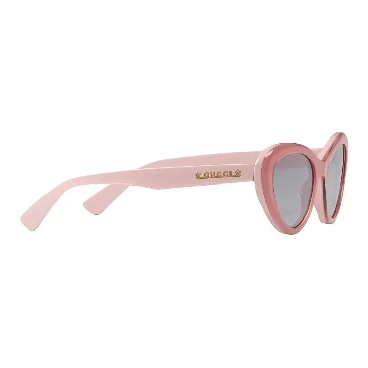 GUCCI Cat Eye Frame Sunglasses Pink/Solid Grey-1