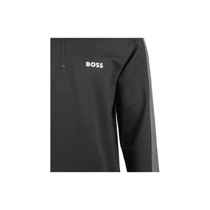 HUGO BOSS Logo printed Half zip Sweater-4