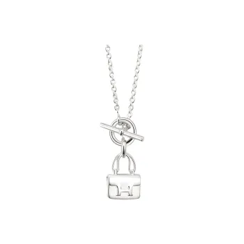 HERMES Amulettes Constance 925 Sterling Silver Necklaces Women's