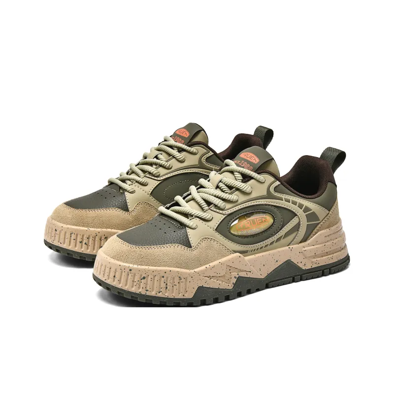 ZHENEN Anti-Slip And Wear-Resistant Height Increasing Low-Top Skateboard Shoes Men's-8