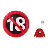 18 No Nonsense Crew Neck Sweatshirt-Red (Contact Customer Service for Size after Ordering)