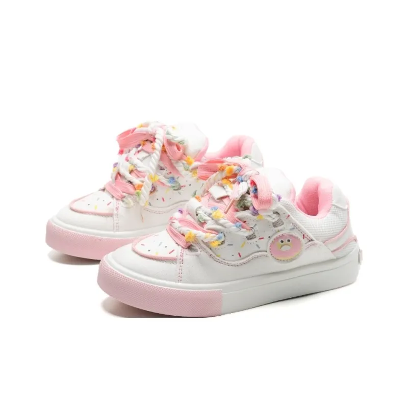 FULLXUAN Niche Cute Little Cat Students' Party Versatile Low-Top Skateboard Shoes Women's-28