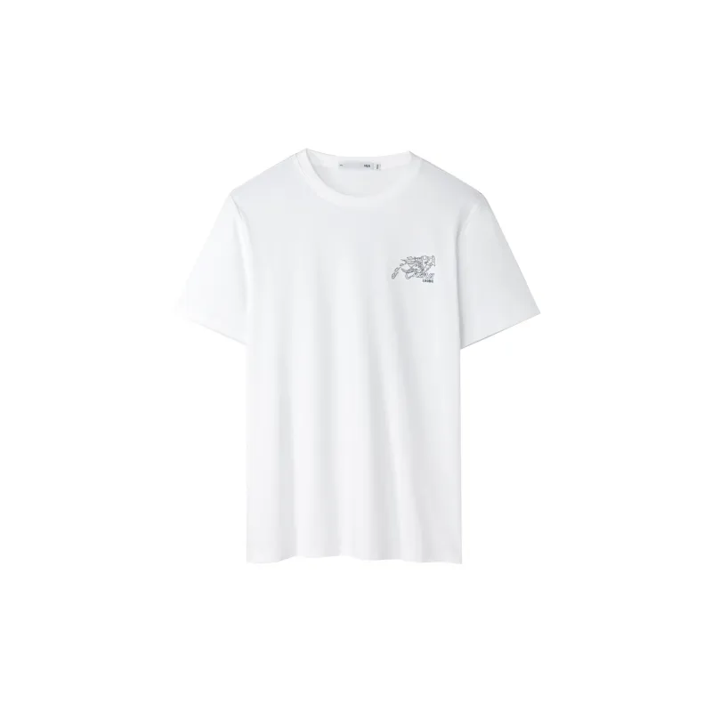 HLA T Shirts Men Bleached Pattern R6-0