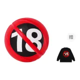 18 No Nonsense Crew Neck Sweatshirt-Black (Contact Customer Service for Size after Ordering)