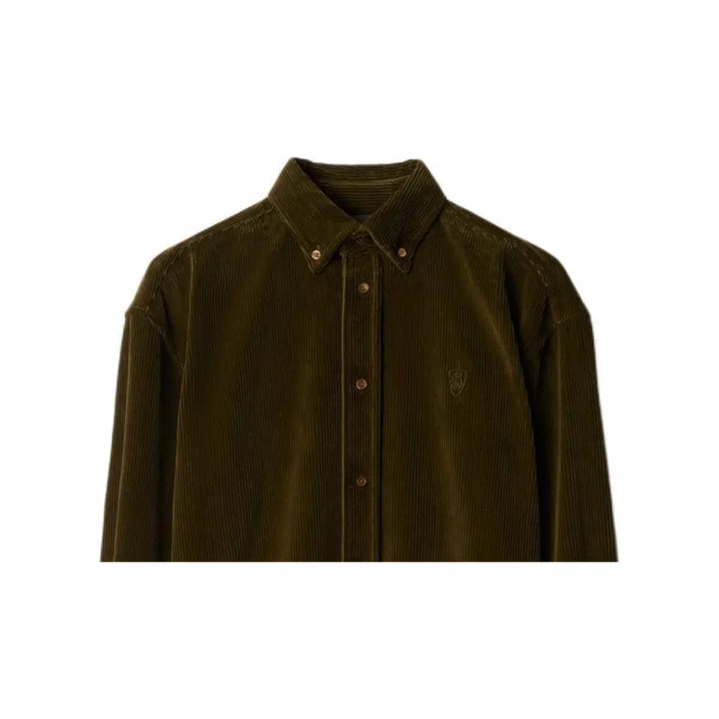 Burberry FW24 Shirt Men's Olive Green-4
