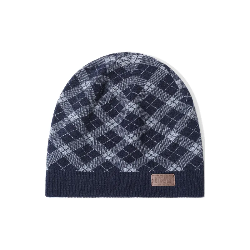 SEPTWOLVES Wool Beanie Included Warm Insulated Hat WO Unisex Black Gray/Navy Blue/Burgundy-6