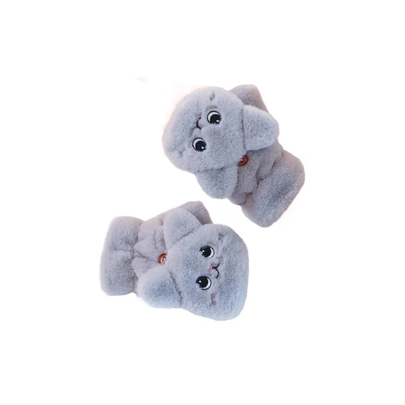 MOREMERRY Plush Knit Gloves Unisex-0