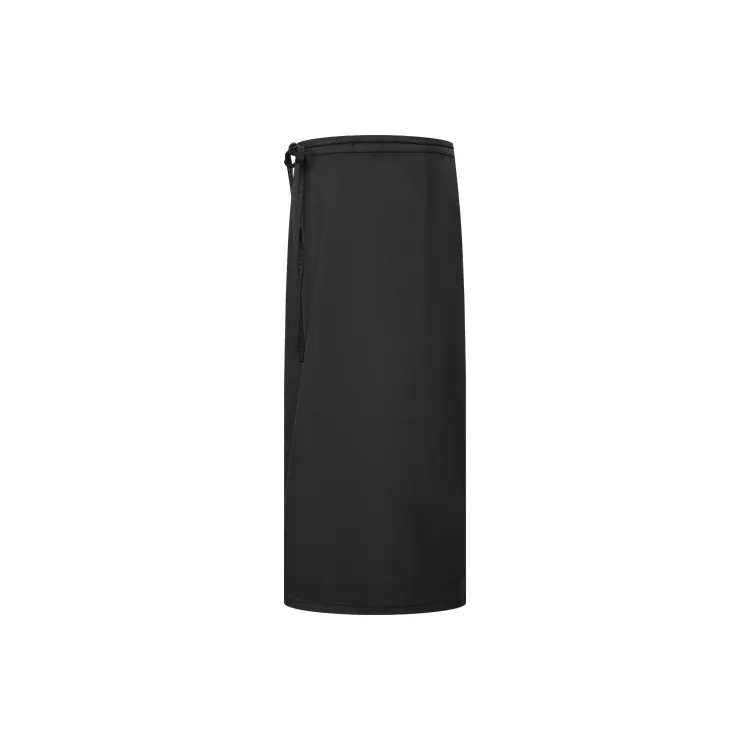 URBAN REVIVO Denim Long Skirt Women's Black-1