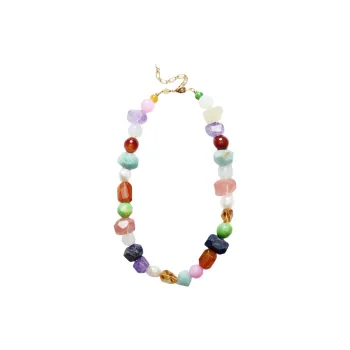 ANNI LU Brass Necklaces Unisex Multicolor