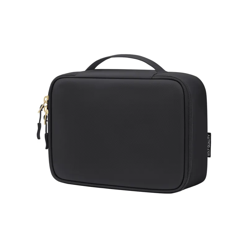 GOLF Fabric Makeup Bag Regular Women's Black/Apricot/Pink-1