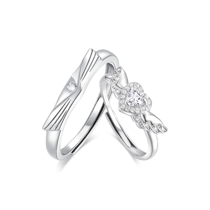 KADER 925 Sterling Silver Rings Unisex Silver Box-0