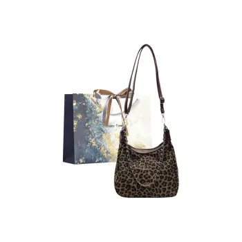 Iman's House Canvas Shoulder Bag Large Size Women's Coffee/Black