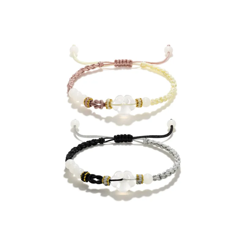 Crafts Women's Colored Glaze Bracelets Unisex-6