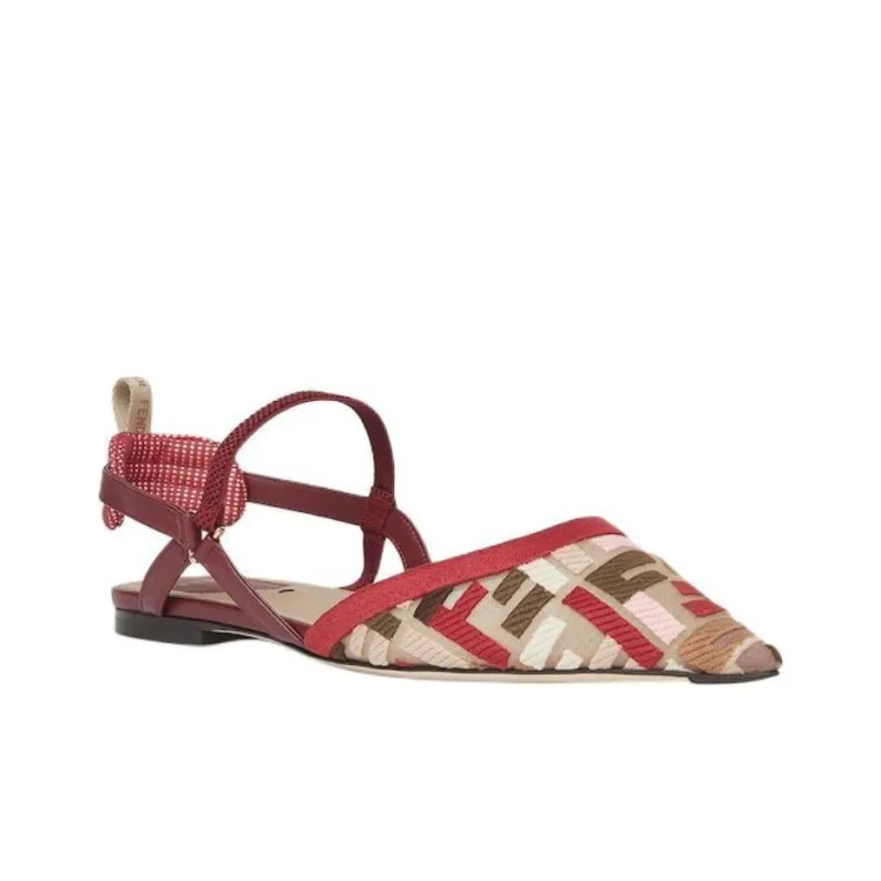 FENDI Colibrì Lite Pointed Toe Ballerina Shoes Women's-1
