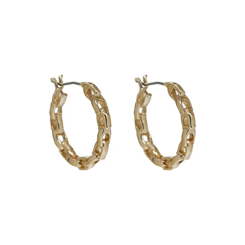 COACH Brass Earrings Unisex Gold-0