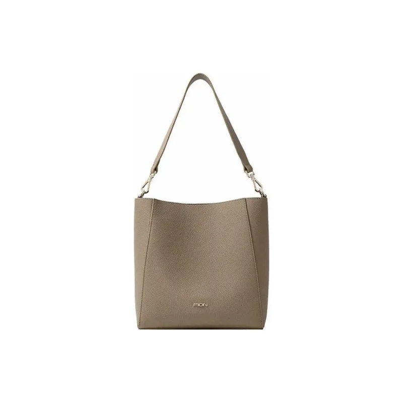 FION Cow Leather Handbag, Shoulder Bag Tubas Women's Trench Gray-0