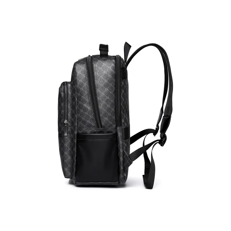 Ceion Keust PVC Backpack Unisex Black-10