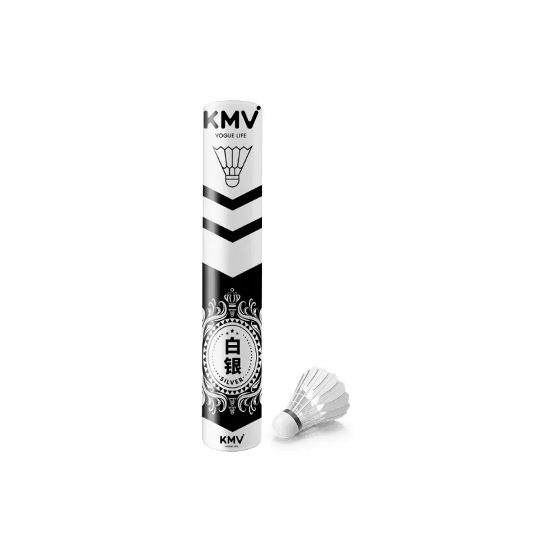 KMV Duck Feather Shuttlecock 12 Pack Duck Feather Everyday Shuttlecocks-4