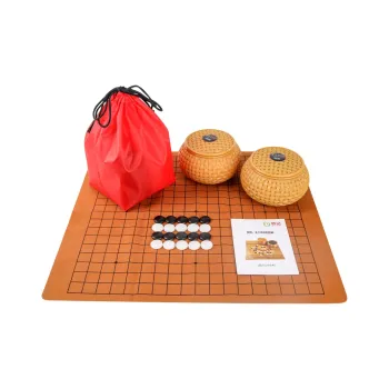 Miao Ji Go Five In A Row 361 Pcs Students Go Stone Container Thickened Leather Go Board Set Board Games