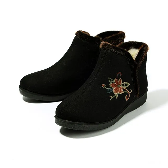 Old Meihua Casual Single Shoes Women's Black-1